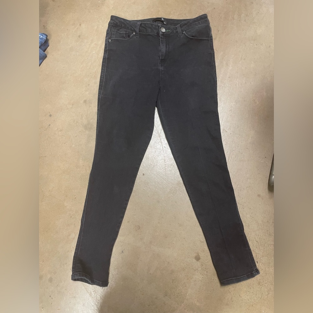 1822 Demin black womens skinny jeans